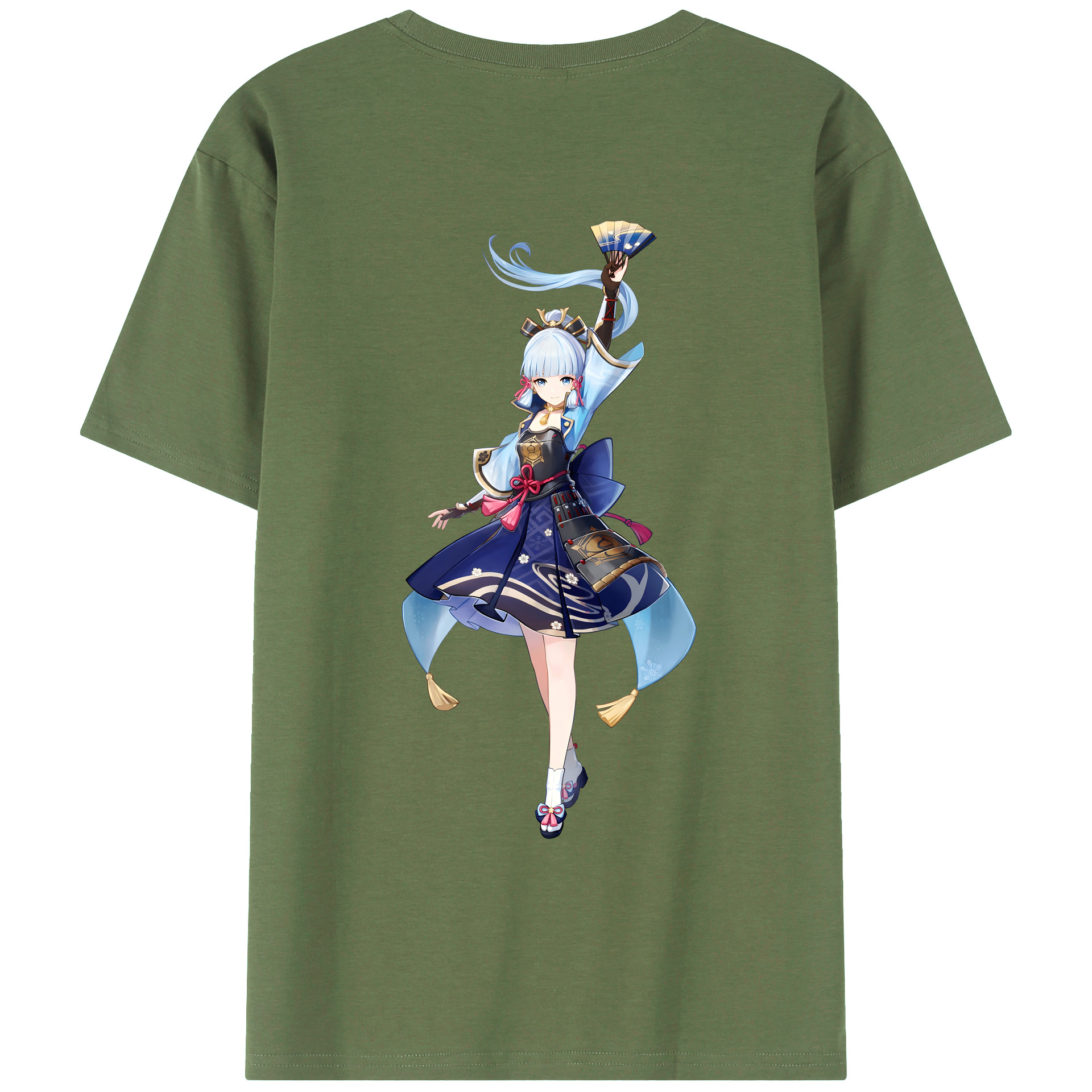 げんし神 神里綾華 神宮寺レン genshin Kamimiya Ren 綿100％ メンズ半袖Tシャツ（バックプリント） 通気性